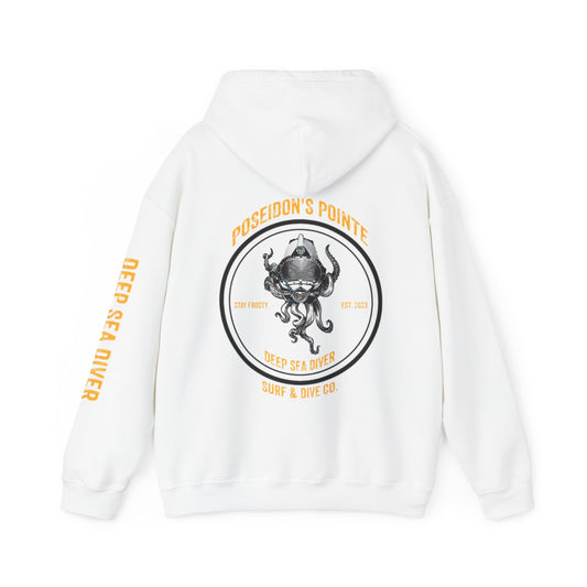 Deep Sea Diver - Skullupus in Kirby Morgan Helmet - Unisex Heavy Blend™ Hooded Sweatshirt