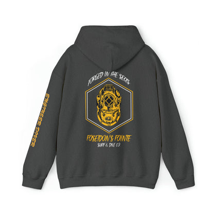 Engineer Diver - Forged in the Seas MAK V Dive Helmet - Unisex Heavy Blend™ Hooded Sweatshirt