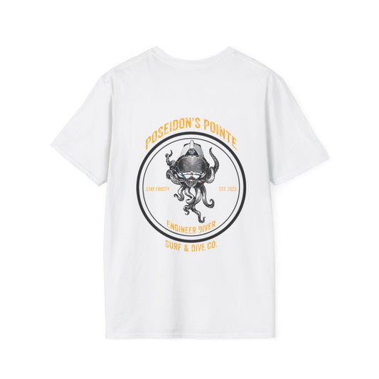 Engineer Diver - Skullupus in Kirby Morgan Dive Helmet Unisex Softstyle T-Shirt