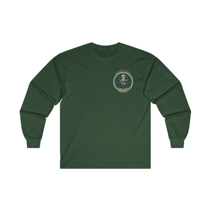 Engineer Diver (Green / Gold) - Skullupus in Kirby Morgan Helmet - Ultra Cotton Long Sleeve Tee