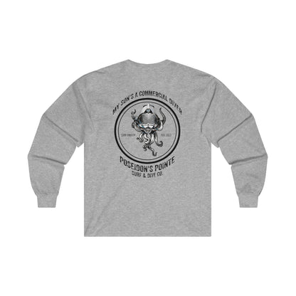 My Son's a Commercial Diver - Skullupus in Kirby Morgan Helmet - Ultra Cotton Long Sleeve Tee