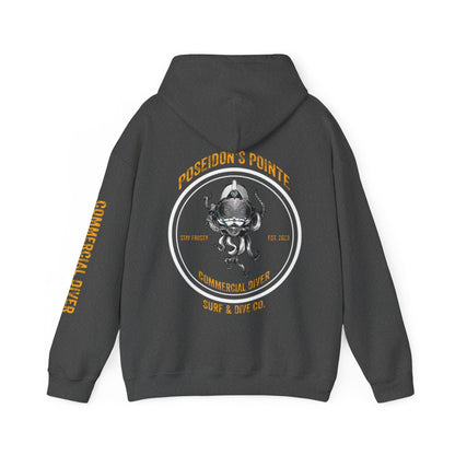 Commercial Diver - Skullupus in Kirby Morgan Helmet - Unisex Heavy Blend™ Hooded Sweatshirt