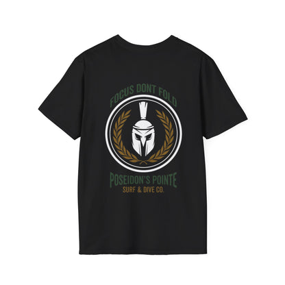 Focus Don't Fold Spartan Helmet Unisex Softstyle T-Shirt