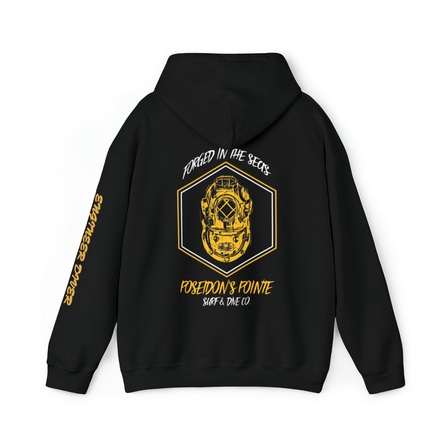 Engineer Diver - Forged in the Seas MAK V Dive Helmet - Unisex Heavy Blend™ Hooded Sweatshirt