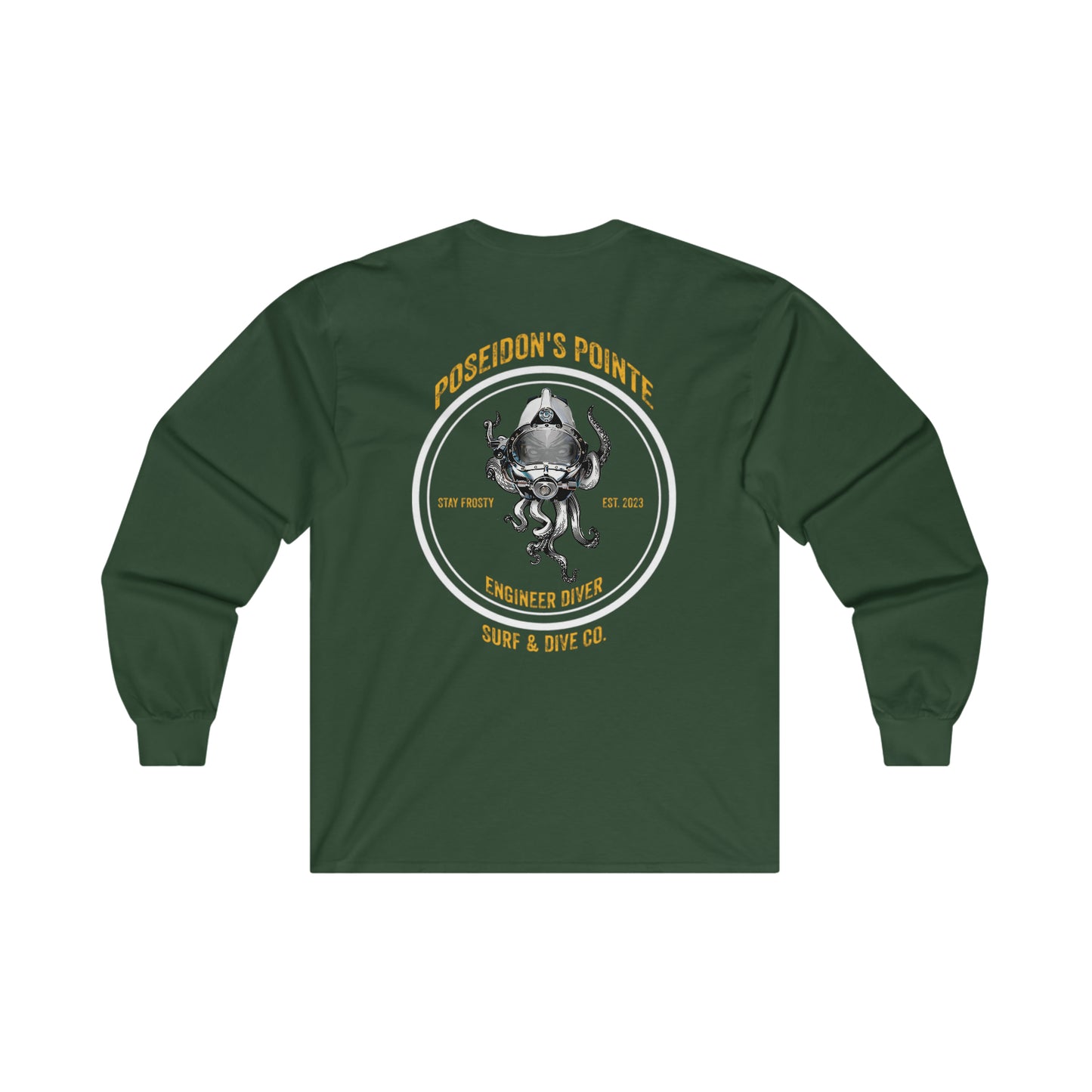 Engineer Diver - Skullupus in Kirby Morgan Helmet - Ultra Cotton Long Sleeve Tee