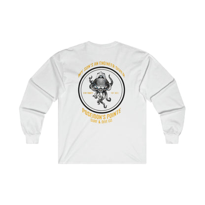 My Son's an Engineer Diver - Skullupus in Kirby Morgan Helmet - Ultra Cotton Long Sleeve Tee