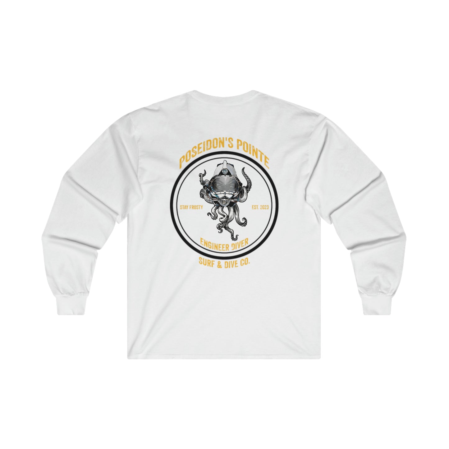 Engineer Diver - Skullupus in Kirby Morgan Helmet - Ultra Cotton Long Sleeve Tee