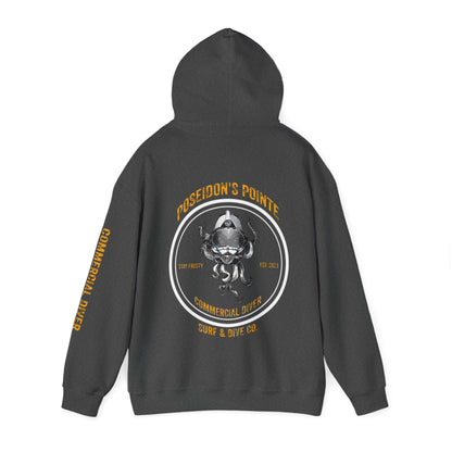 Commercial Diver - Skullupus in Kirby Morgan Helmet - Unisex Heavy Blend™ Hooded Sweatshirt