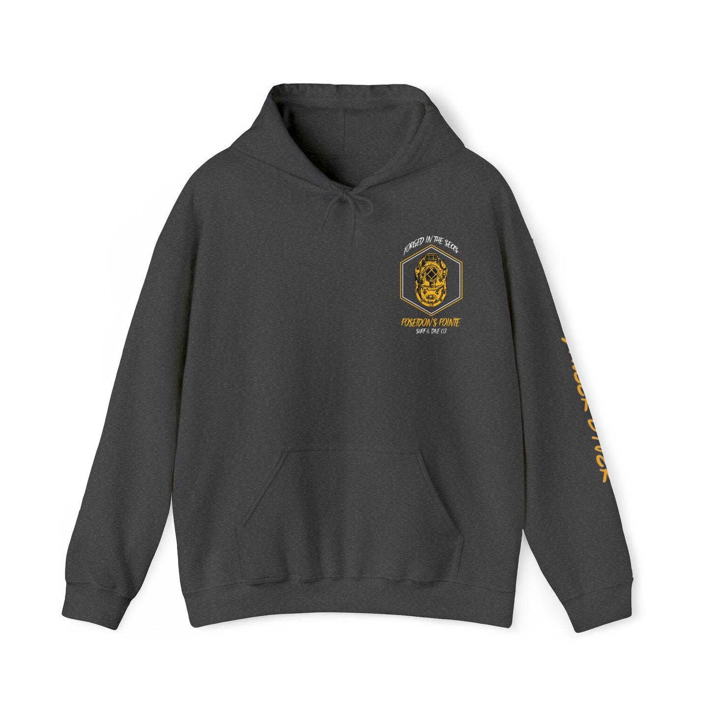 Engineer Diver - Forged in the Seas MAK V Dive Helmet - Unisex Heavy Blend™ Hooded Sweatshirt