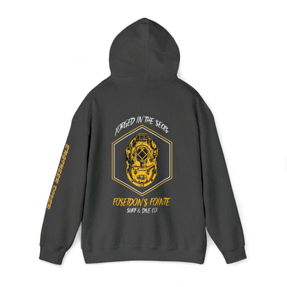 Engineer Diver - Forged in the Seas MAK V Dive Helmet - Unisex Heavy Blend™ Hooded Sweatshirt