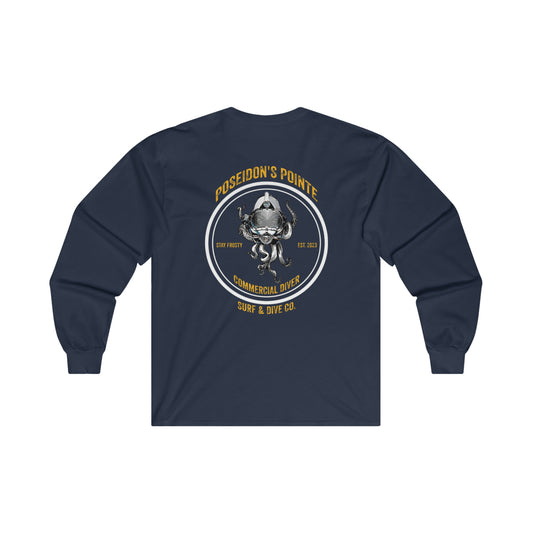 Commercial Diver - Skullupus in Kirby Morgan Helmet - Ultra Cotton Long Sleeve Tee