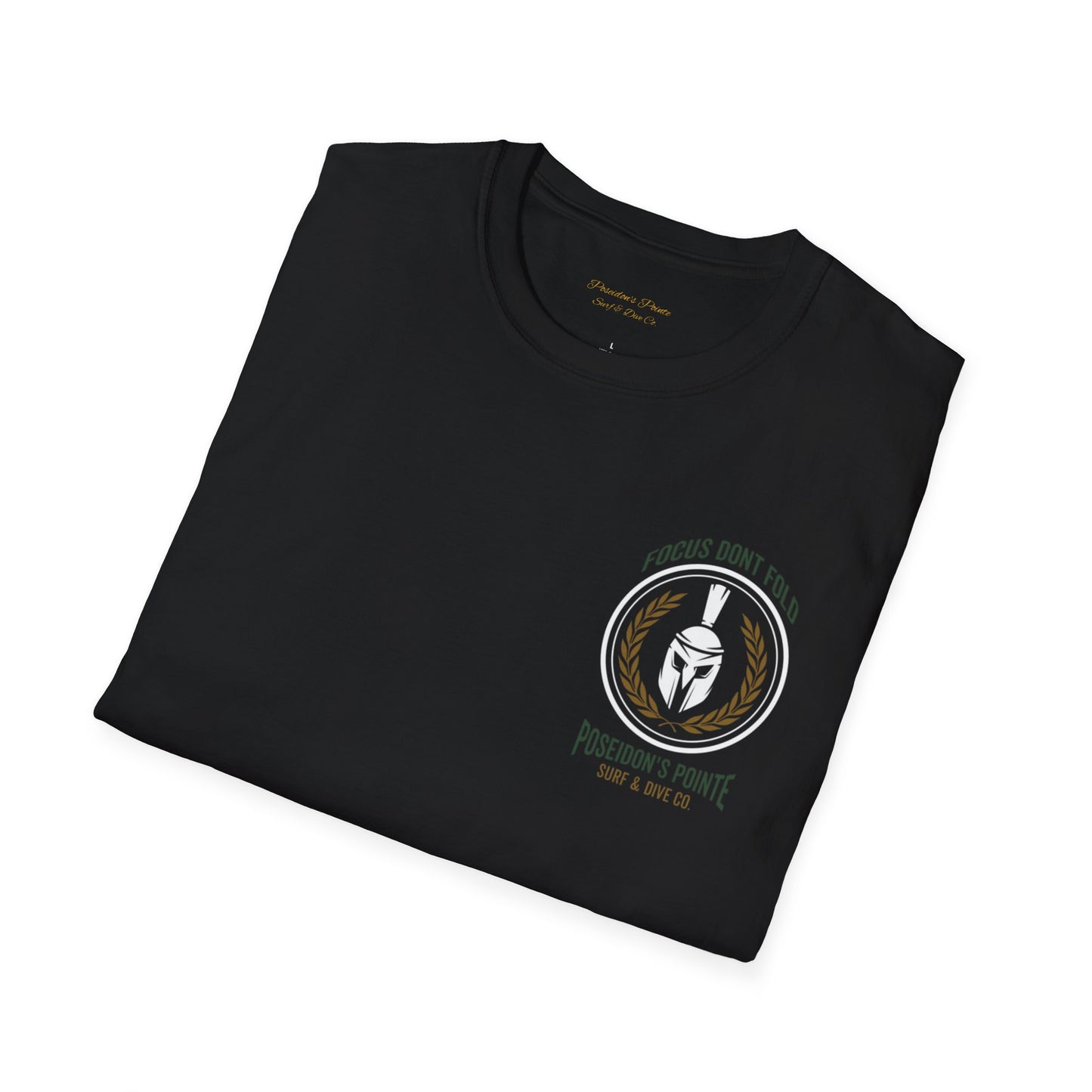 Focus Don't Fold Spartan Helmet Unisex Softstyle T-Shirt