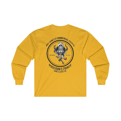 My Son's a Commercial Diver - Skullupus in Kirby Morgan Helmet - Ultra Cotton Long Sleeve Tee