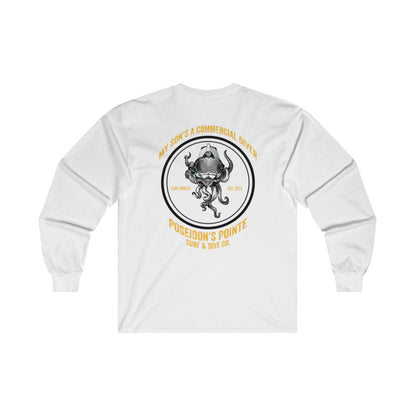 My Son's a Commercial Diver - Skullupus in Kirby Morgan Helmet - Ultra Cotton Long Sleeve Tee